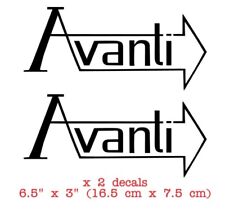 Lambretta Stickers | Avanti | RB TS1 GP SX TV LI | 2 x Stickers 6.5" x 3" black