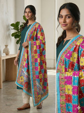 Indian Dupatta With Gotta Lace