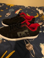 Mens Black Red DC Shoes Skate