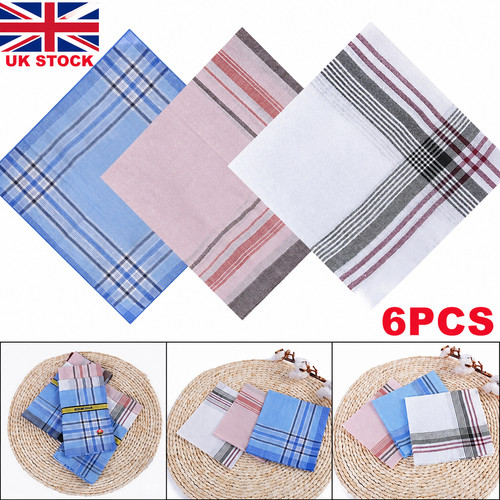 6pcs mens handkerchiefs gents - mens,