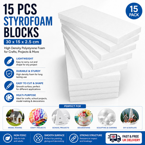 15pcs styrofoam blocks - 15pcs,