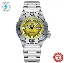 Steeldive SD1984 Yellow Monster Auto Dive Watch Seiko NH36 UK Sameday Shipping