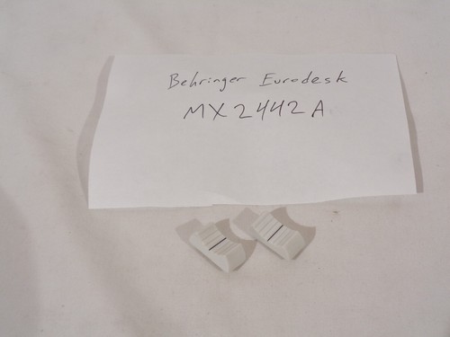 Set white fader caps - of,
