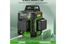 Huepar Laser Level 360 Green 3D Self-Leveling 12 Lines Cross Line Pulse Mode