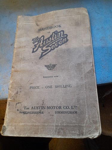 Austin seven handbook 619d - handbook,