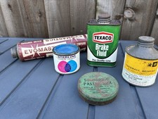 Oil Can Mancave Bundle Vintage Garage Items Including Texaco Vauxhall Bedford