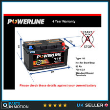 Car Battery 110 Powerline 110
