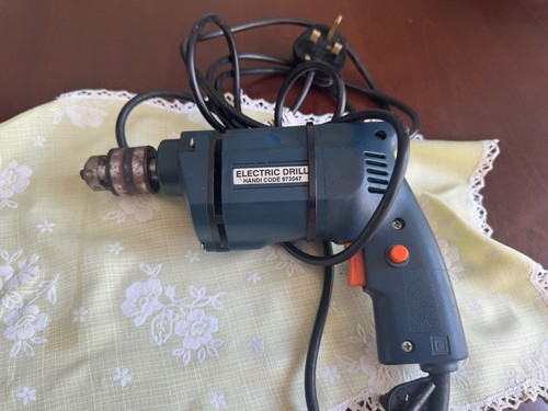 Blue electric drill - electric, a