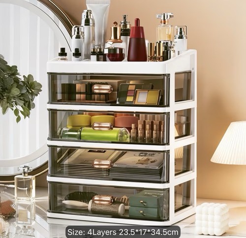 Makeup organiser drawers 4 - makeup, 3/4