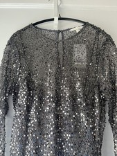 PRETTY H&M SILVER GREY SEQUIN