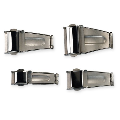 Steel watch buckle clasp - steel,