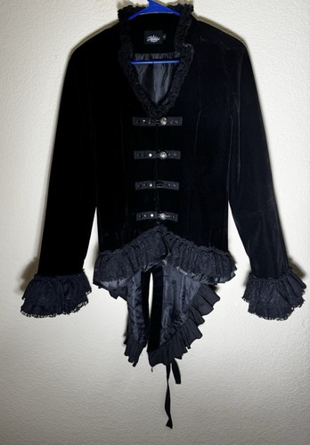 Goth black velvet hot topic - goth,
