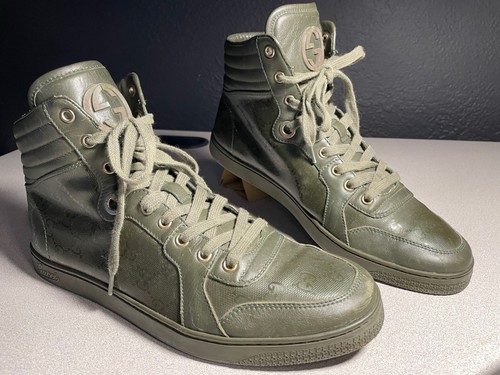 Gucci olive green imprime - gucci, gg