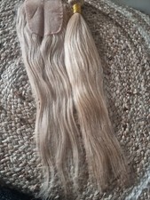 12A RUSSIAN HUMAN HAIR 20INCH+20INCH 4X4 CLOSURE BLONDE 10# 150g SILKY STRAIGHT