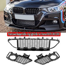 Front bumper fog light grille - front,