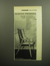 1958 Harvey Probber Chair Ad