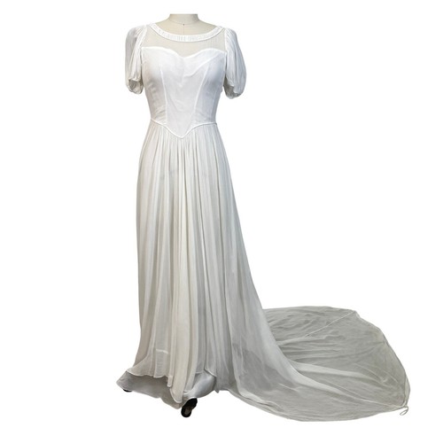 Vintage 1940s wedding gown - 1940s,