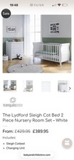 The Lydford Sleigh Cot Bed 2