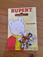 Rupert Bear Pin Badge By The