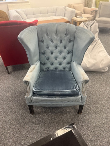 Blue velvet armchair free uk - free,