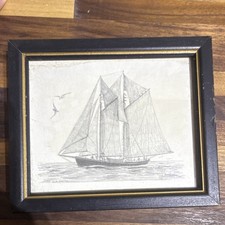 Framed Signed Pencil Drawing