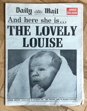 DAILY MAIL  ~ JULY 27TH 1978 ~ LOUISE BROWN~FIRST TEST-TUBE BABY ~COMPLETE ISSUE