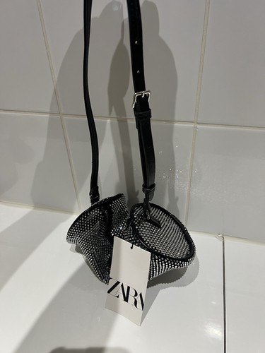 Zara black rhinestone - zara,