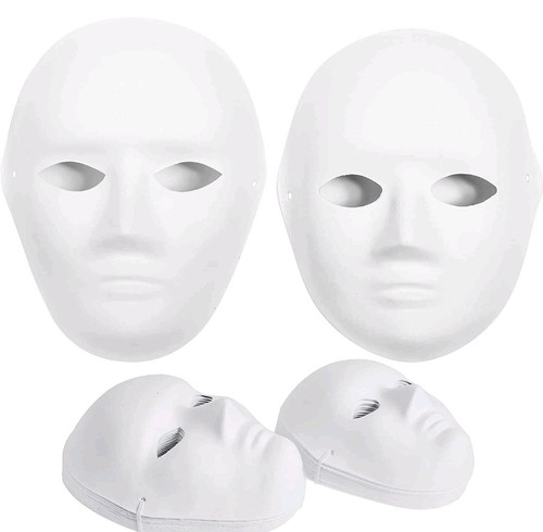 Paper mache masks pack - paper, 30