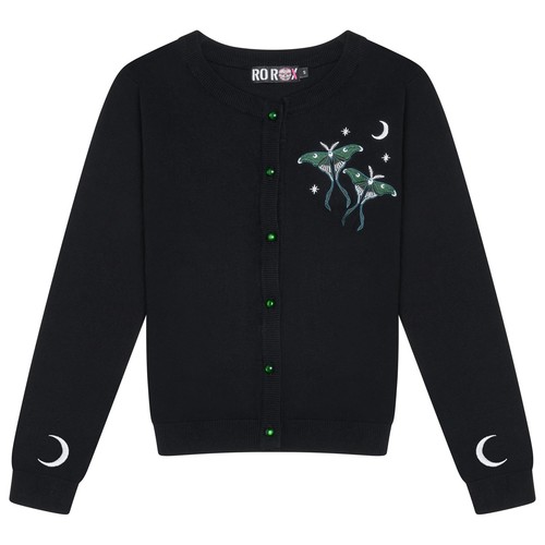 Rox luna moth cardigan - moth,
