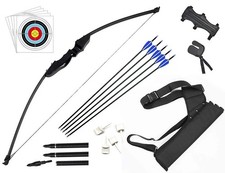Takedown Recurve Bow and Arrow Set Outdoor Archery Hunting Shooting Target -40LB