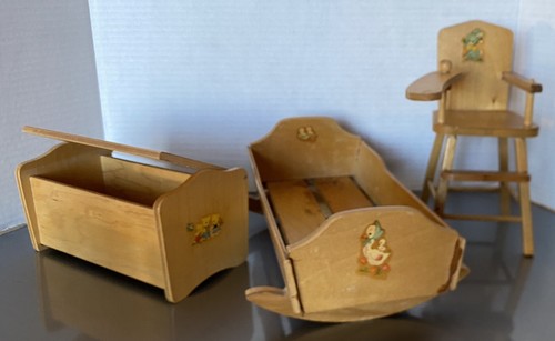 Vtg strombecker wood - vtg, doll