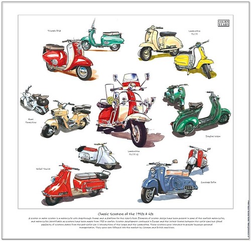 Classic scooters the 50s - scooters,