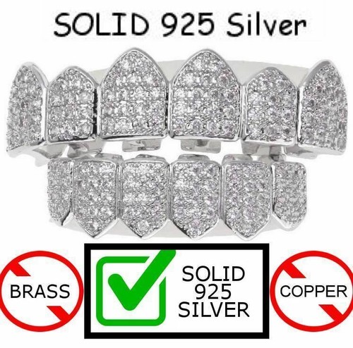 Solid 925 silver simulated - silver,