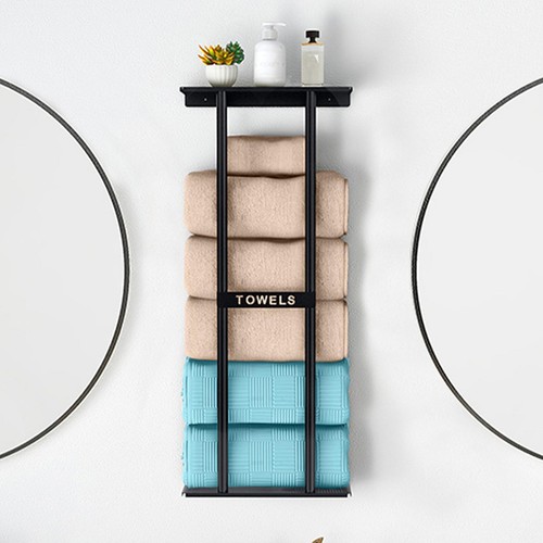 Towel rack with shelf - towel,