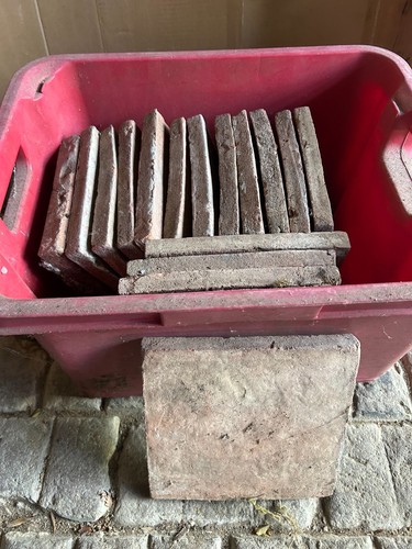 Reclaimed square clay - reclaimed, 8"