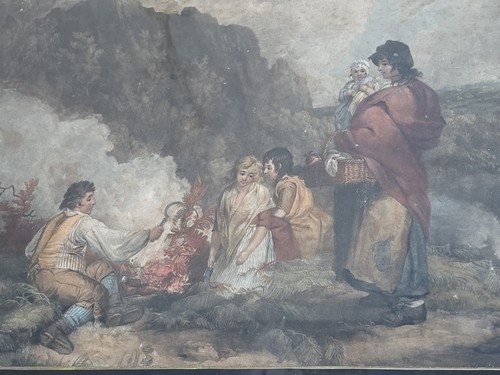Large aged hogarth frame hand - frame,