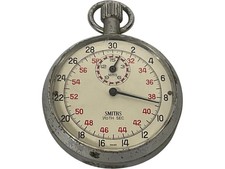 Smiths Vintage Stopwatch Swiss Made 1/10th Sec Timing Rusty Back Running