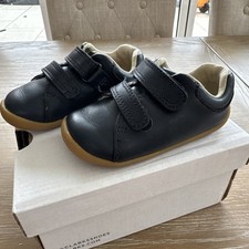 Clarks Boys Shoes Toddler Leather Navy Blue Pre-Walker Roamer Craft T Uk 4.5F