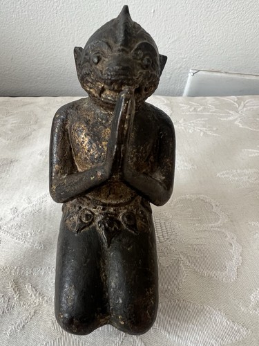 Thai hanuman statue lost wax - hanuman,
