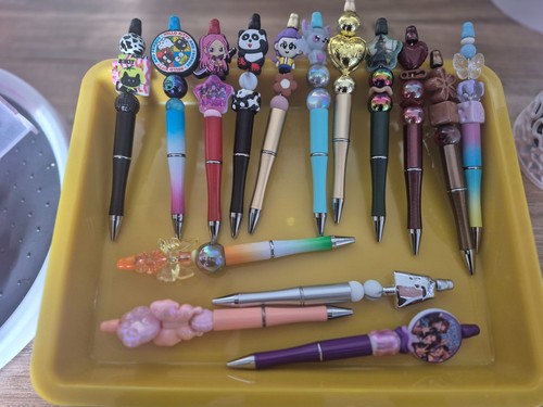 Handmade beaded pens unique - handmade, pens.