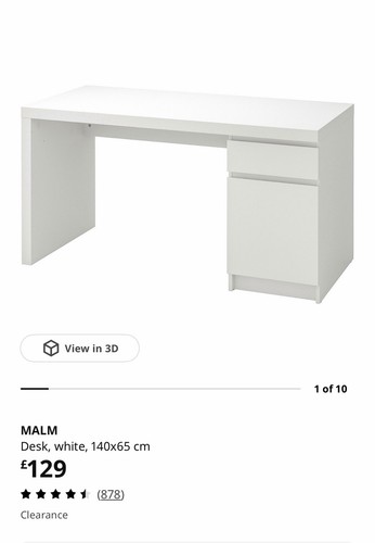 Ikea malm desk boxed - ikea,