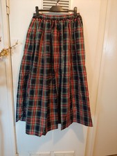 Edwadian style tartan taffeta skirt