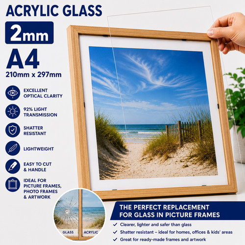 Clear acrylic flexi plexi - clear,