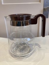 Vintage 1 Litre Pyrex Glass Coffee Pot With Lid And Handle, Made In France