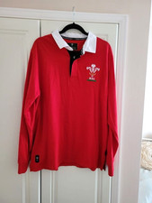 NEW MENS RED WELSH RUGBY UNION