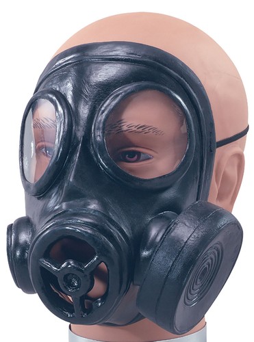 Rubber toy gas mask ww2 - rubber,