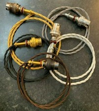 Table Lamp Rewire Kit Twisted Fabric Cable BC B22 Unswitched