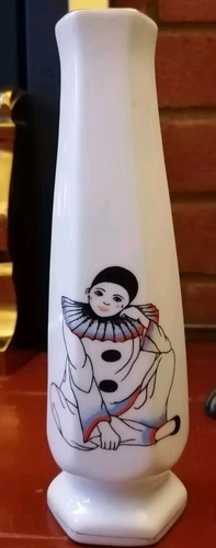 Vintage pierrot clown bud - pierrot, vase