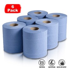6 x Blue Rolls Centrefeed 2