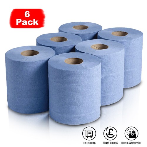 Blue rolls centrefeed - blue, 2